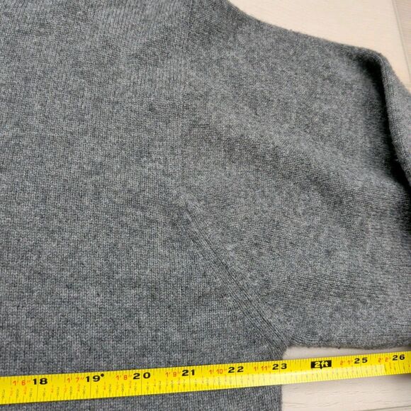 Joseph & Lyman Cashmere Sweater Mens Large Gray Crewneck Pullover Grandpacore - Picture 4 of 8